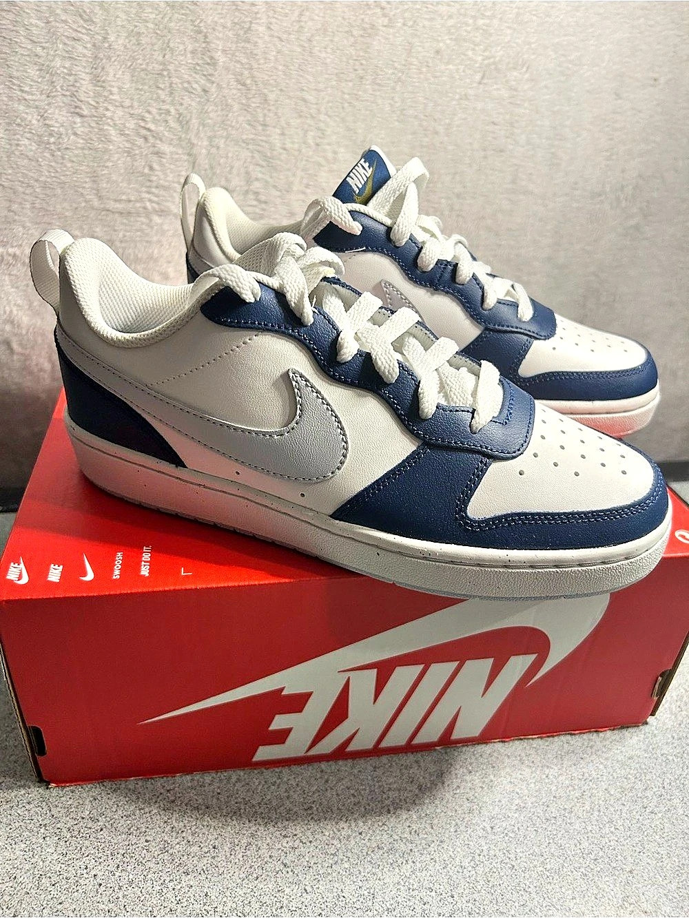 Nike Court Borough Low 2 (GS) ) Sneakers Blue & White Youth US 6 New